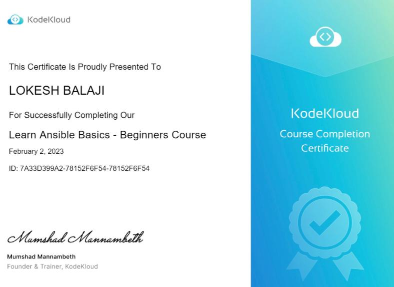 Ansible Beginners Course