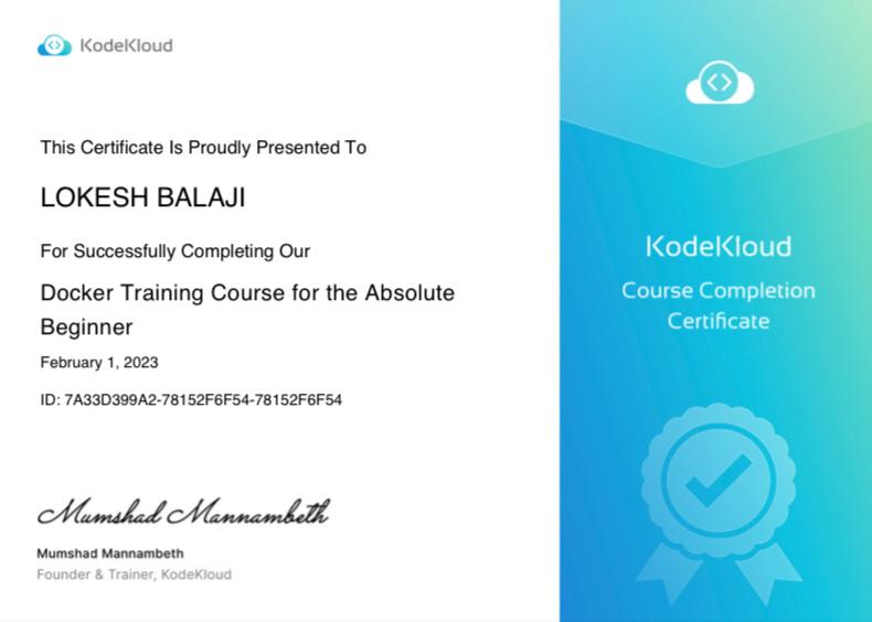 Docker Beginners Course - Hands-on